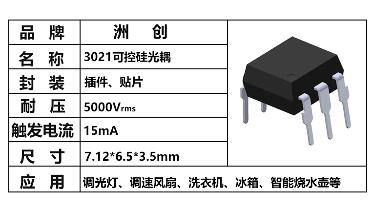 “3021光耦，可控硅光耦”/